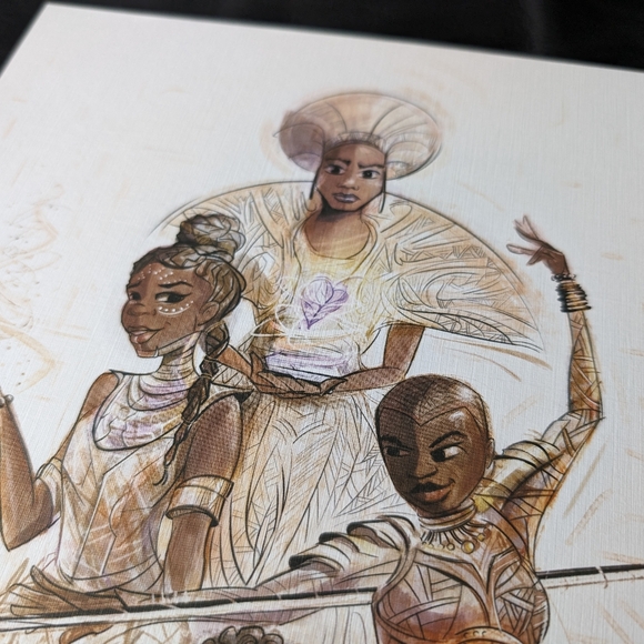 RARE Women of Wakanda by Nikkolas Smith, mini-poster, Disney/Marvel - Picture 2 of 6